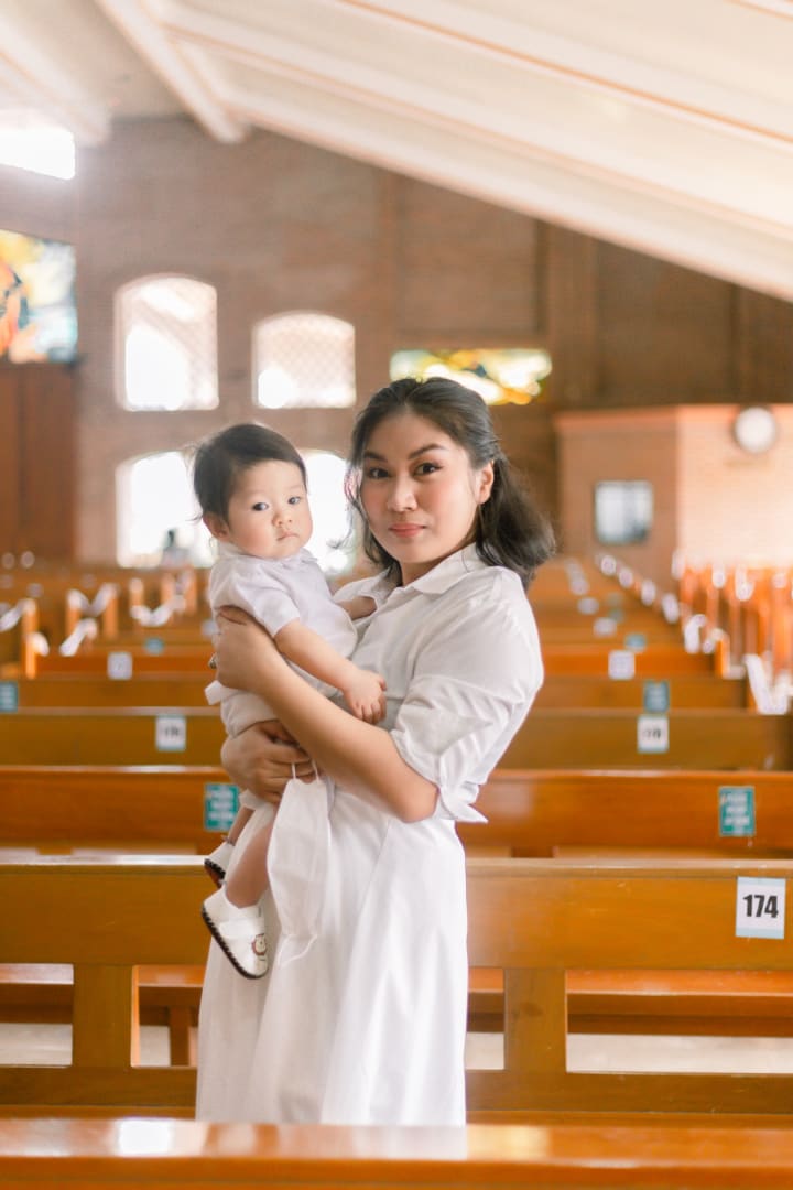 Uno's baptismal photo