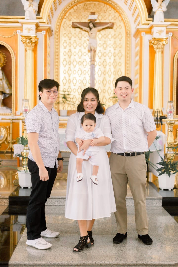 Uno's baptismal photo