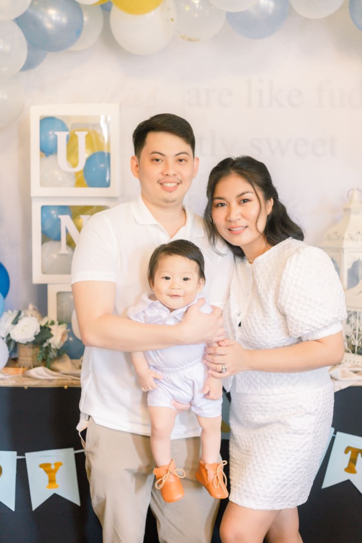 Uno's baptismal photo