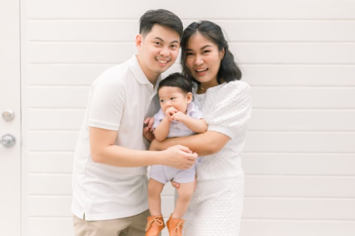 Uno's baptismal photo