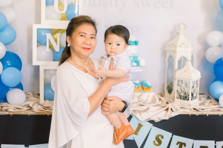 Uno's baptismal photo