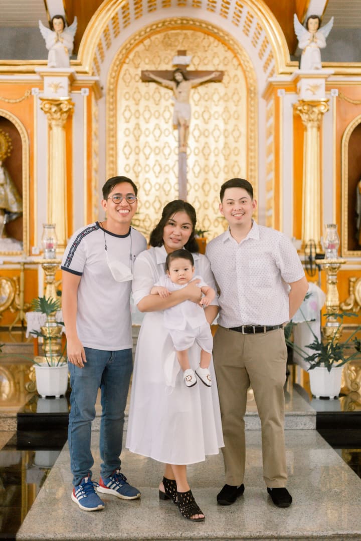 Uno's baptismal photo
