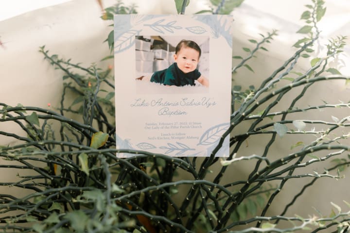 Uno's baptismal photo