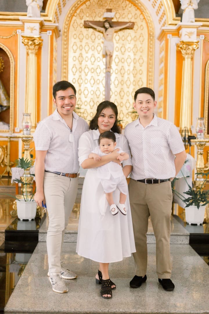 Uno's baptismal photo