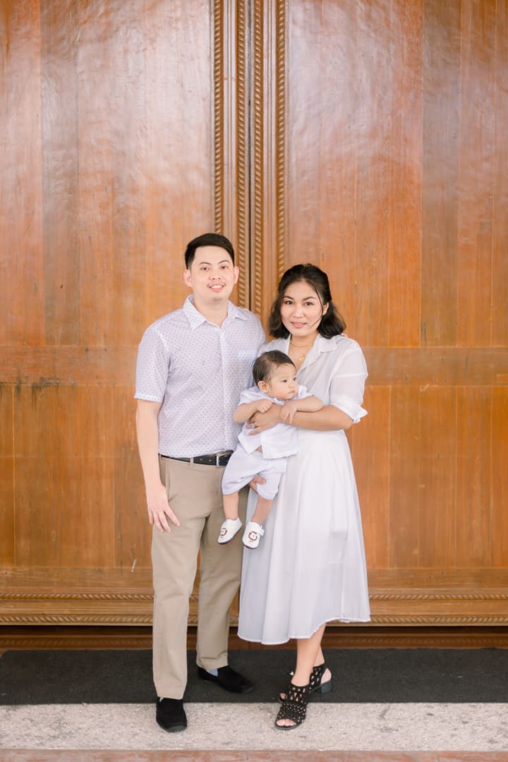 Uno's baptismal photo