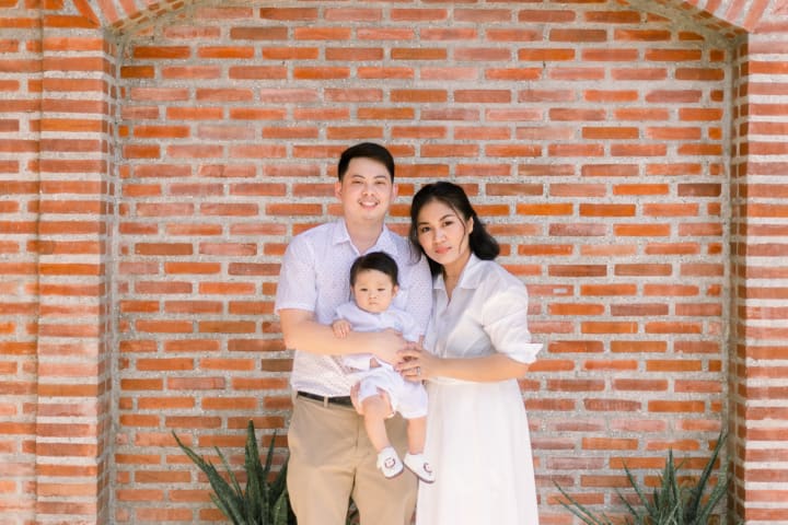 Uno's baptismal photo