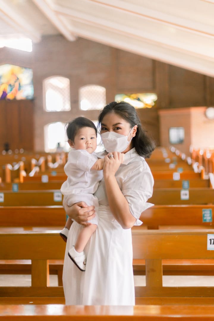 Uno's baptismal photo