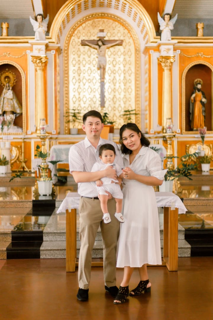 Uno's baptismal photo