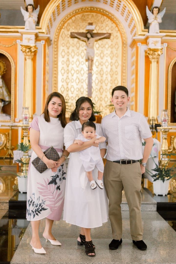 Uno's baptismal photo