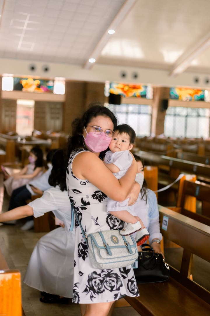 Uno's baptismal photo