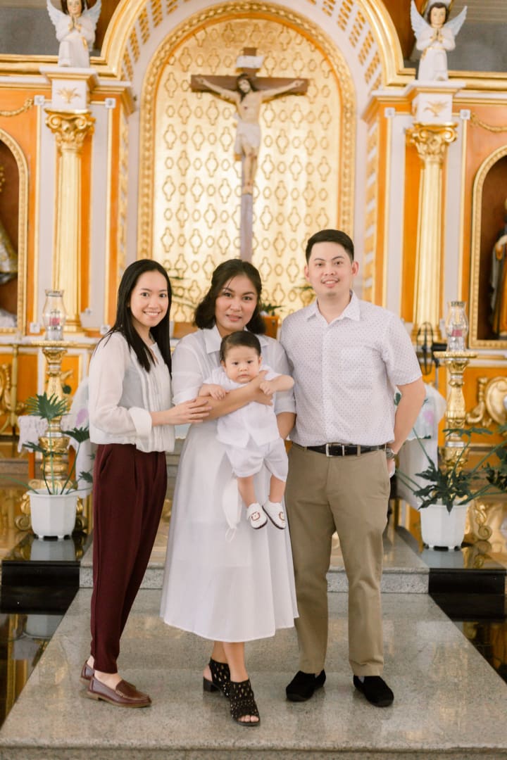 Uno's baptismal photo