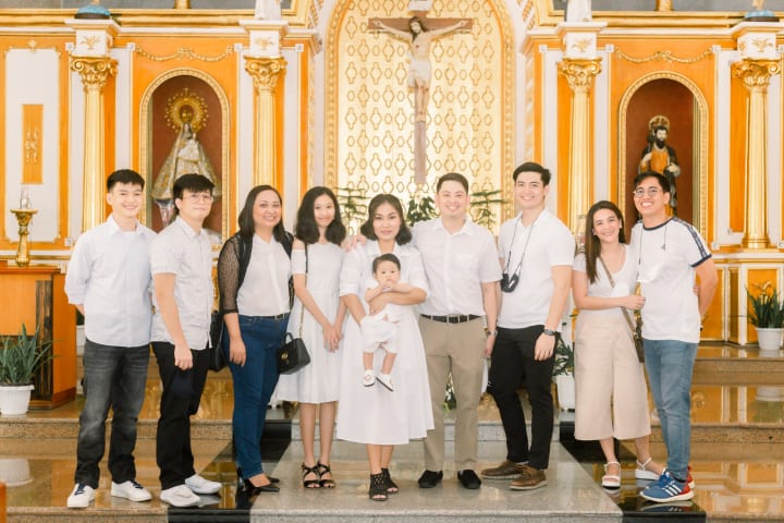 Uno's baptismal photo