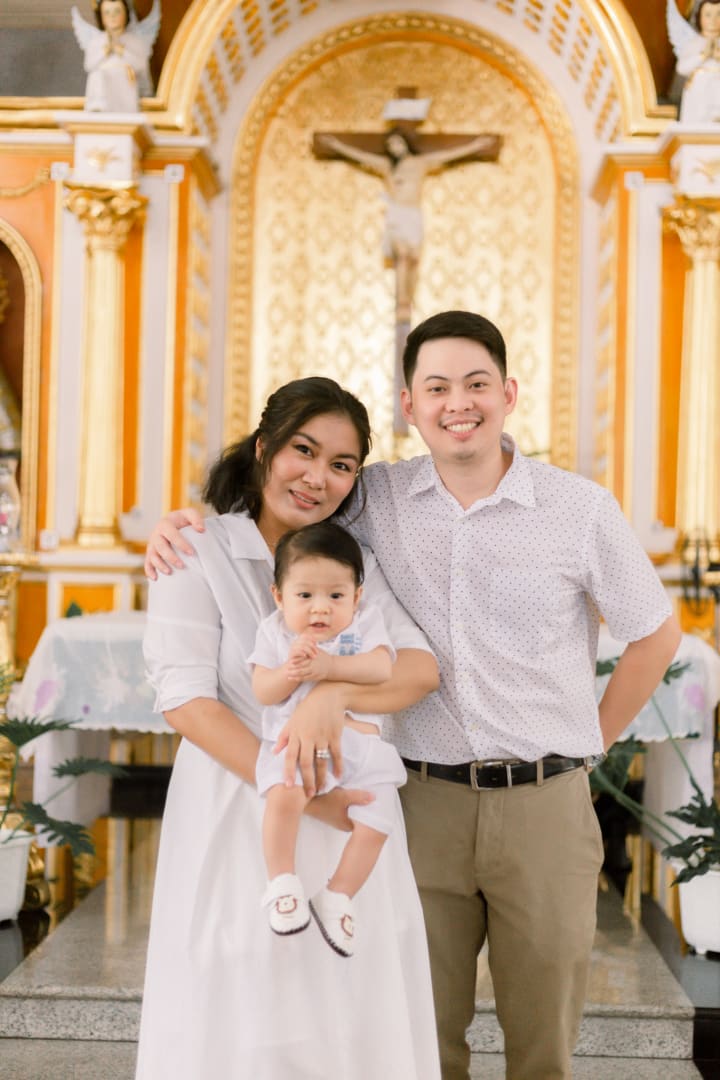 Uno's baptismal photo