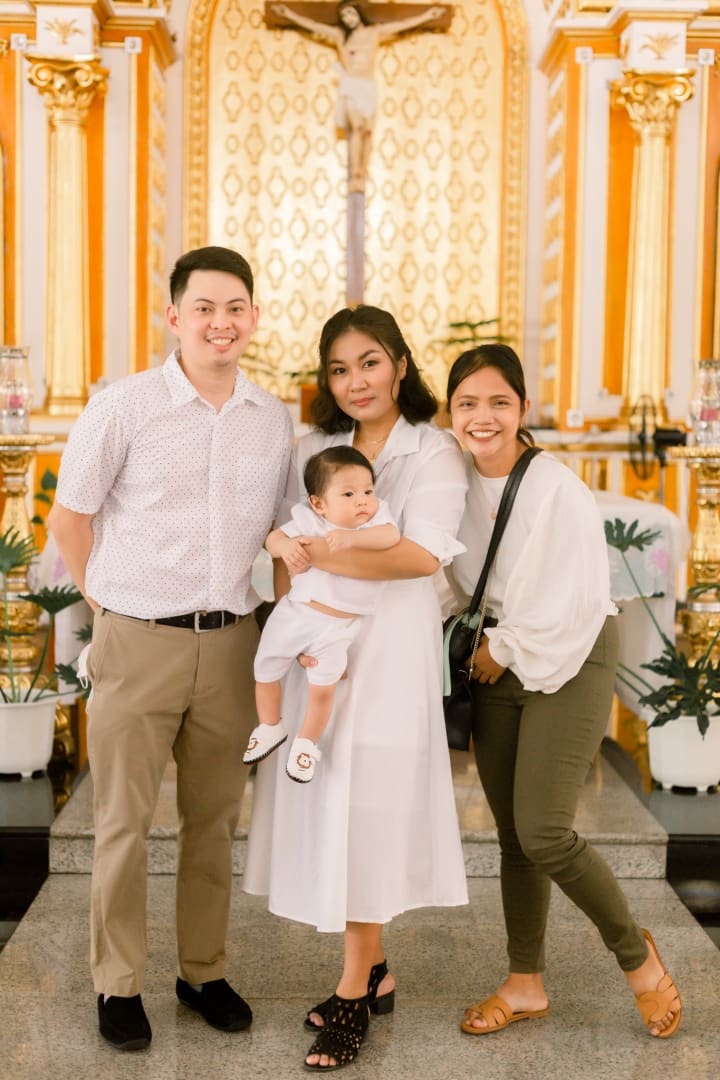 Uno's baptismal photo