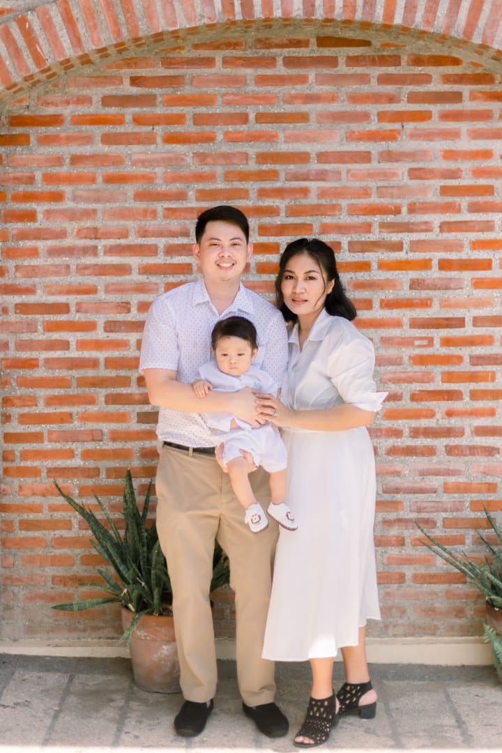 Uno's baptismal photo