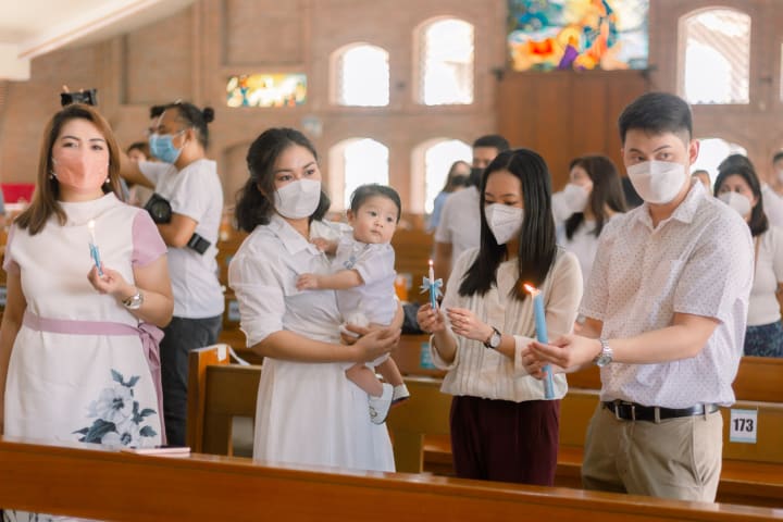 Uno's baptismal photo