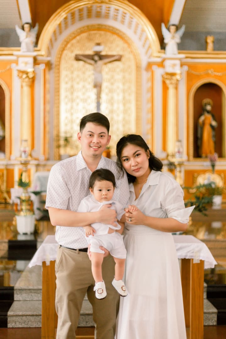 Uno's baptismal photo
