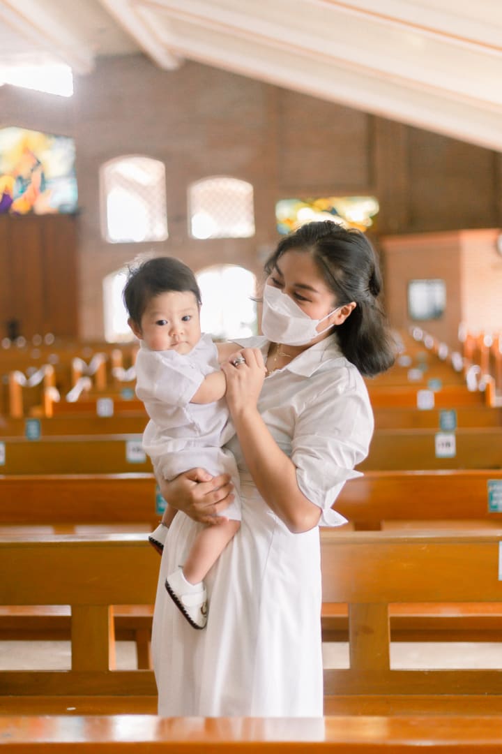 Uno's baptismal photo