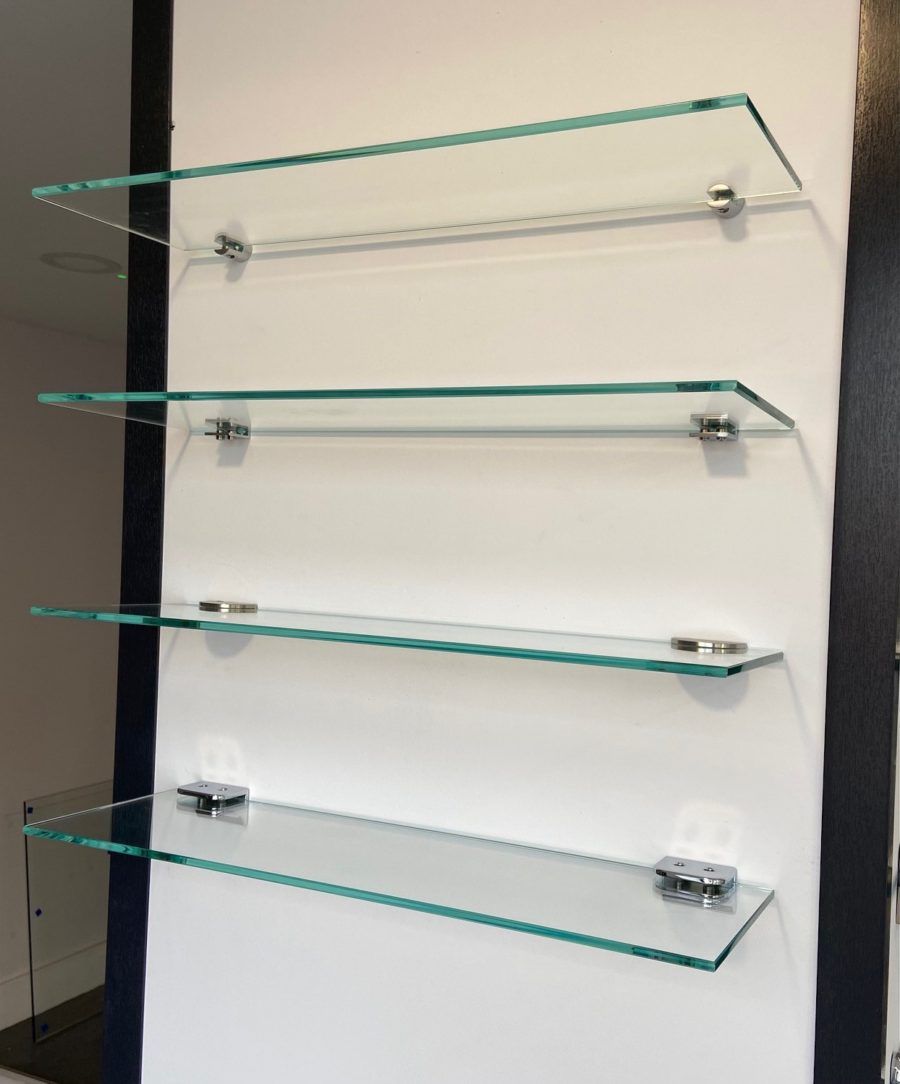 Floating Glass Wall Shelf