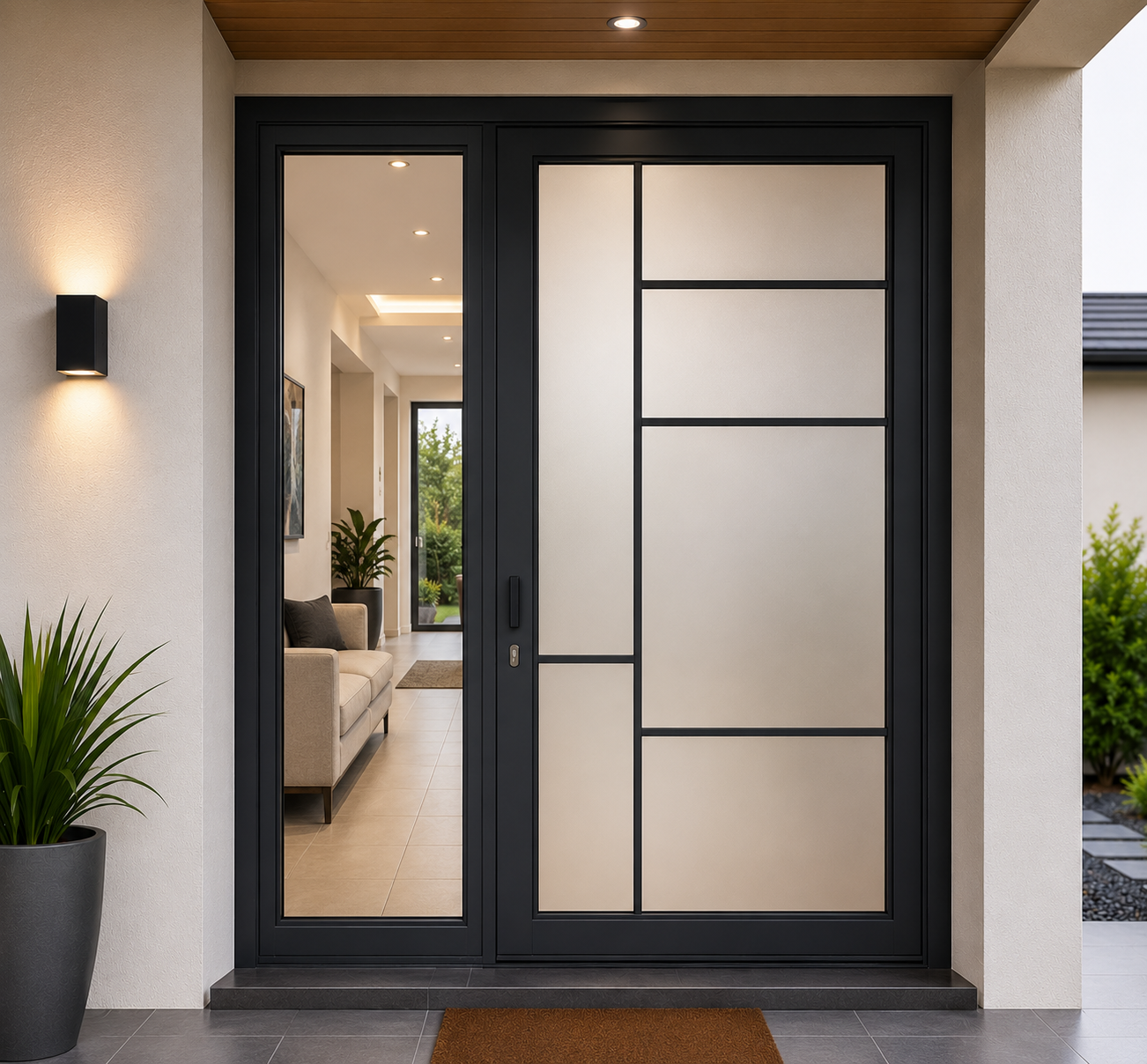 Frosted Privacy Glass Panel