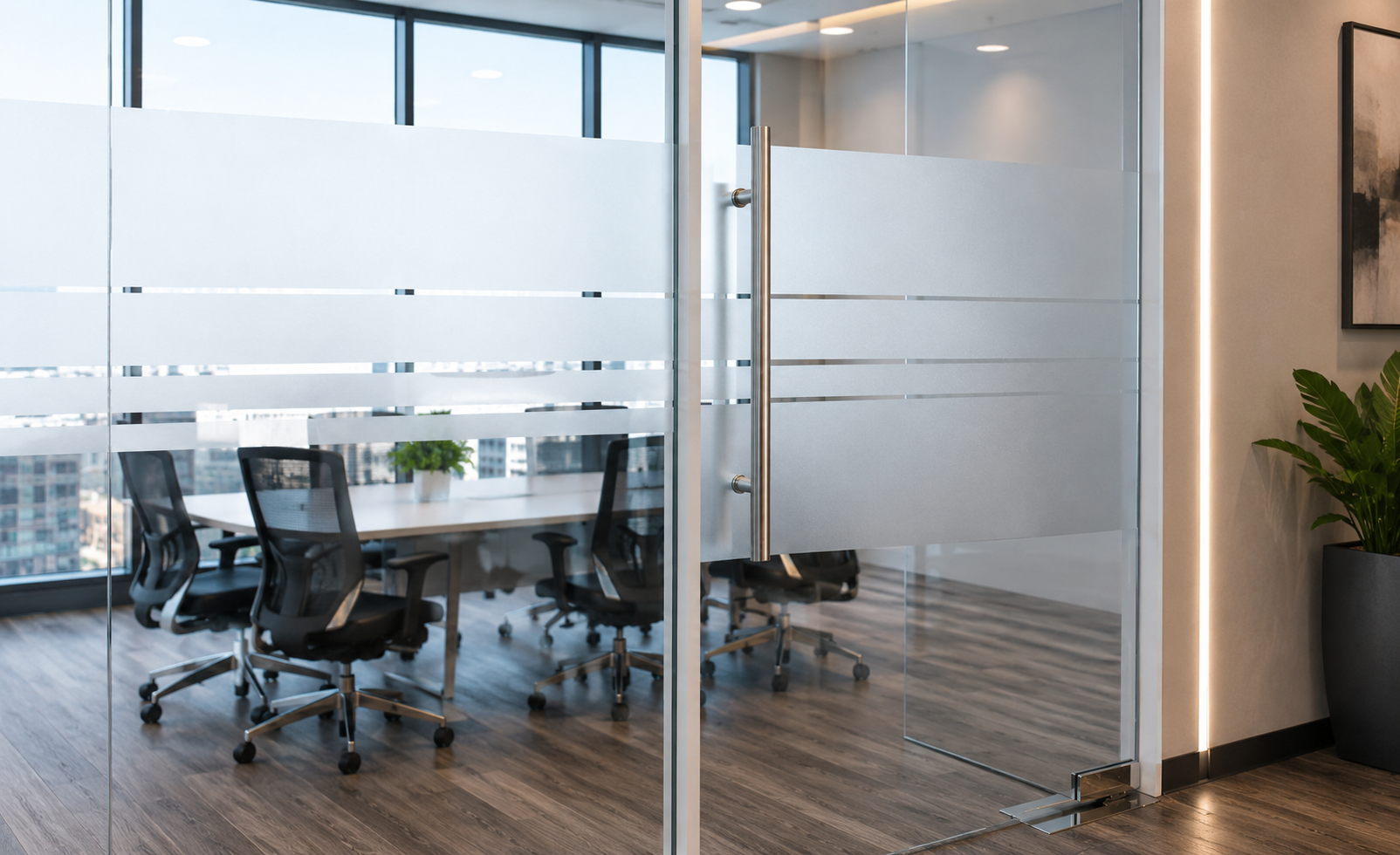 Frosted Privacy Glass Panel
