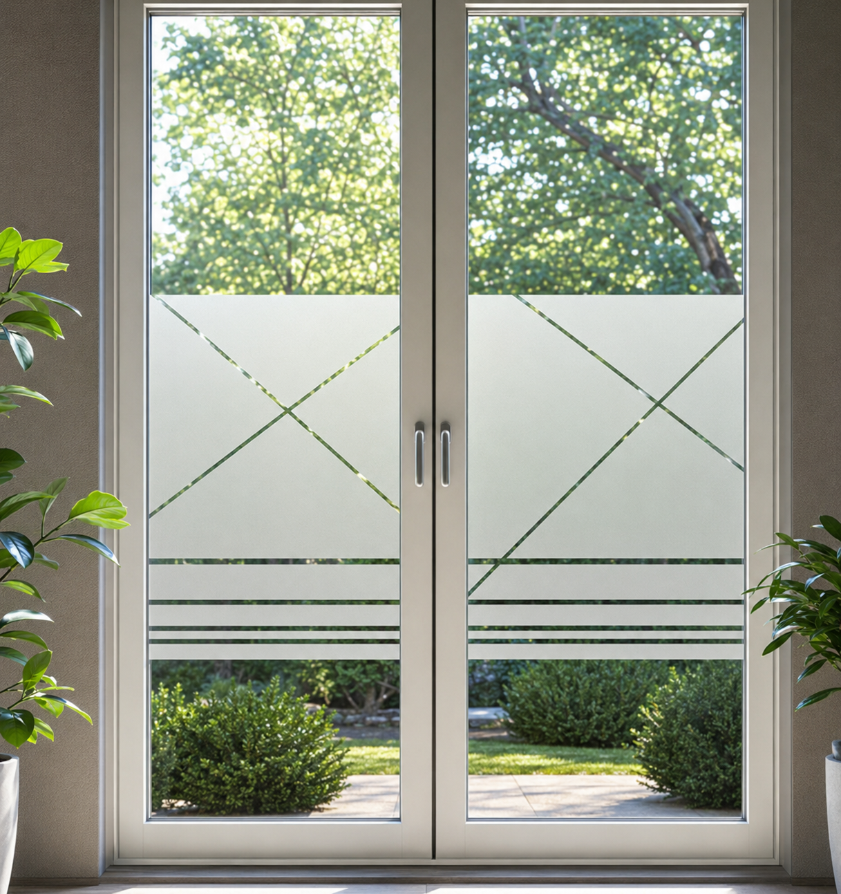 Frosted Privacy Glass Panel