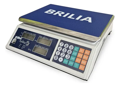 Balanza Comercial Digital Brilla 40kg (220V) – Alta Precisión