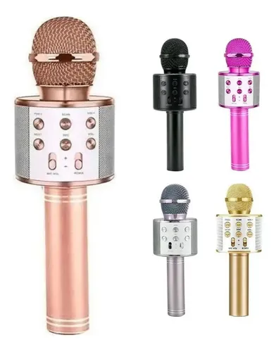 Micrófono Inalámbrico Karaoke K52 con Parlante Bluetooth Integrado
