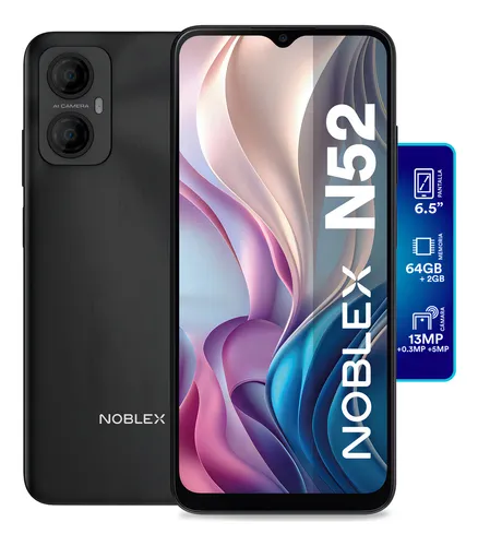 Celular Noblex N52 64GB / 2GB Dual SIM Negro