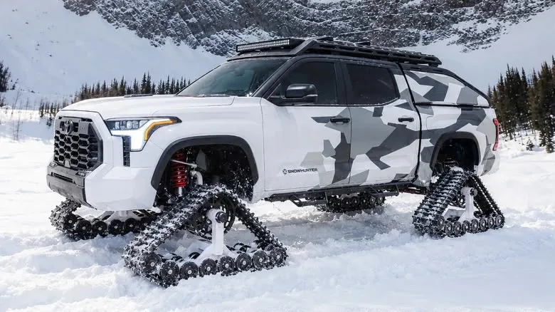 TOYOTA SNOWHUNTER: CINCO CAMIONETAS Y SUV TRANSFORMADAS EN MÁQUINAS PARA CONQUISTAR LA NIEVE