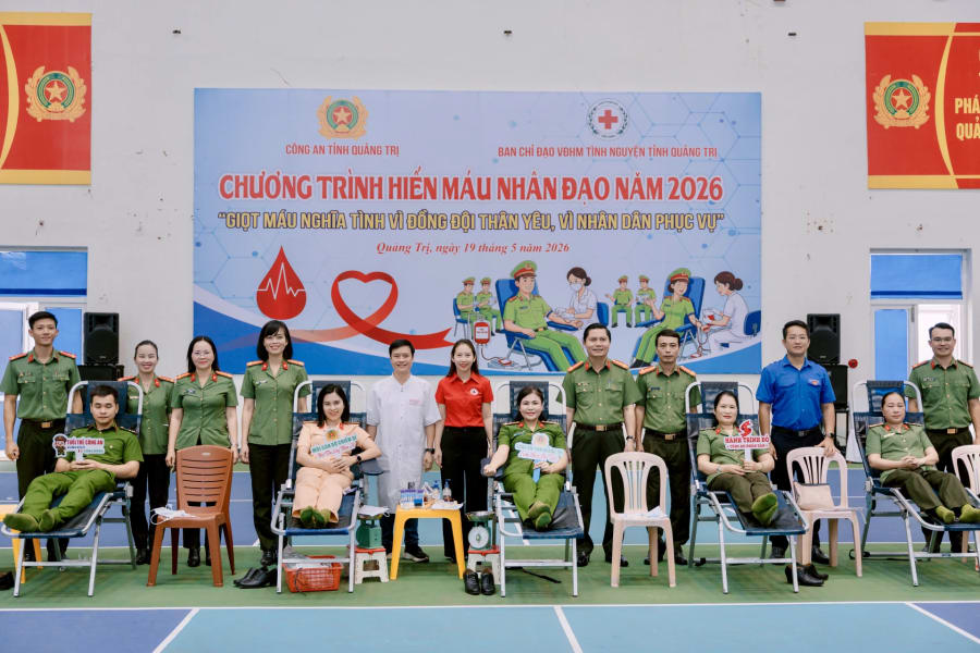 Kể từ khi được kiện toàn, Câu lạc bộ “Ngân hàng máu sống Công an tỉnh” đã tổ chức thành công 3 đợt hiến máu tập trung quy mô lớn, thu về trung bình 400 đơn vị máu mỗi đợt-Ảnh: T.A