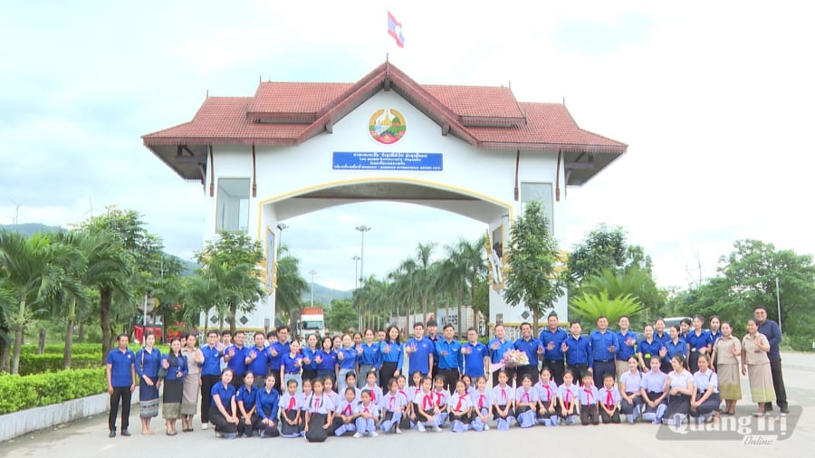 Ra quân chiến dịch thanh niên tình nguyện quốc tế tại tỉnh Savannakhet, nước CHDCND Lào năm 2026 - Ảnh: Q.N