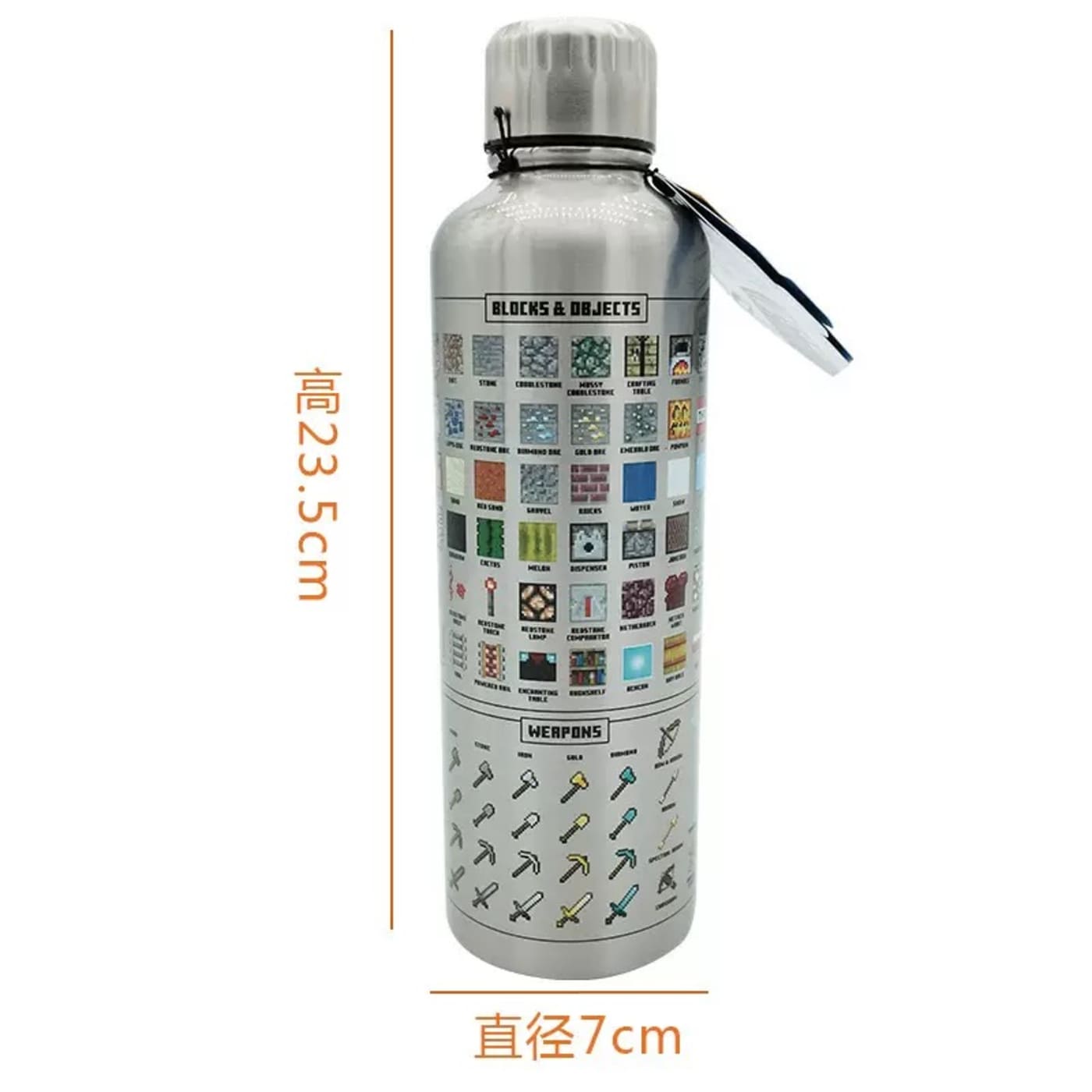 Minecraft Stainless Steel Thermal Cup 500ml