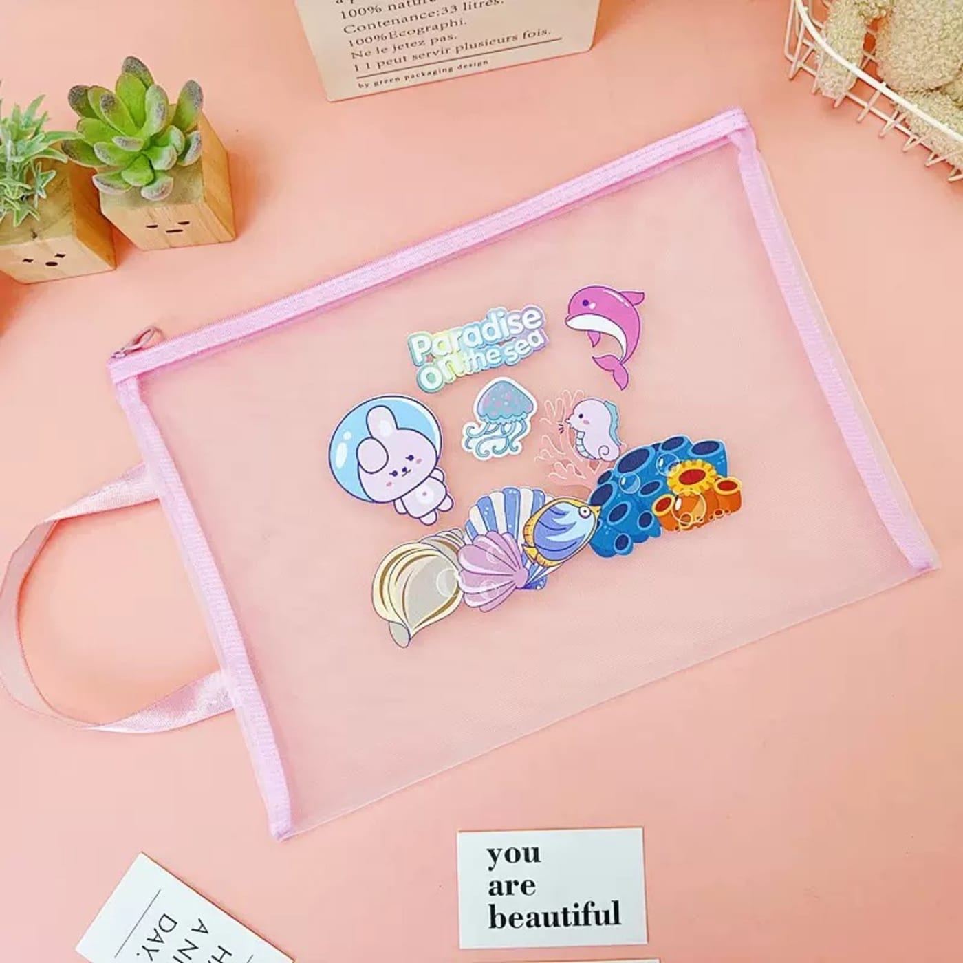 Paradise on the Sea Document Bag