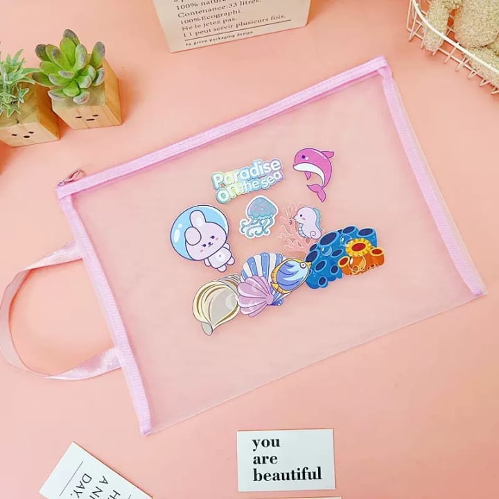 Paradise on the Sea Document Bag