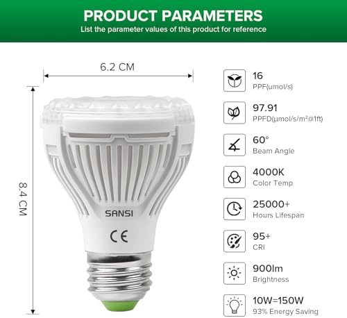 Vue 5 de Sansi Ampoule Horticole Led