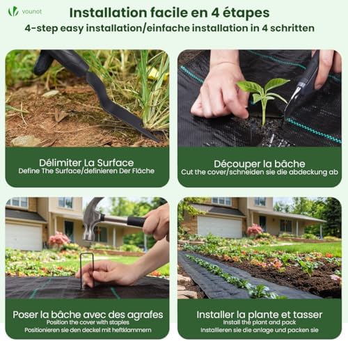 Vue 5 de Vounot Toile De Paillage