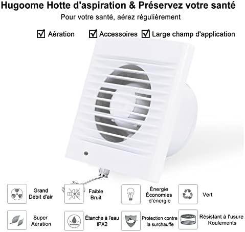 Vue 2 de Hugoome Ventilateur Dextraction Mm