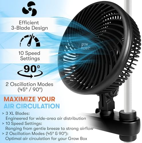 Vue 3 de Ventilateur Oscillant Pour Tentes