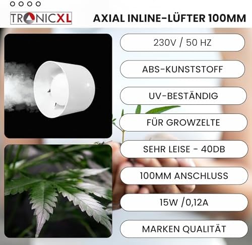 Vue 3 de Tronicxl Ventilateur Dextraction Dair
