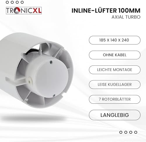 Vue 4 de Tronicxl Ventilateur Dextraction Dair