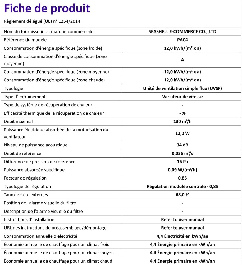 Vue 3 de Bouche Dextraction Hygroreglable Sdb