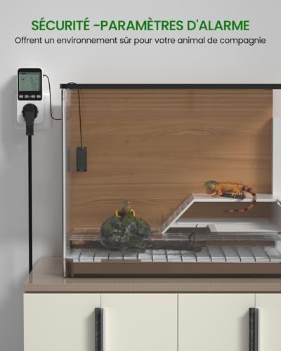Vue 6 de Lamptobe Prise Thermostat Hygrostat