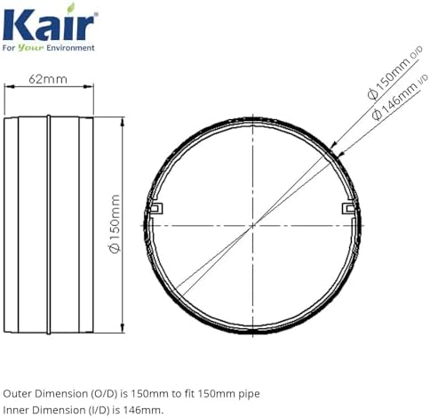 Vue 2 de Kair Inch Mm Round