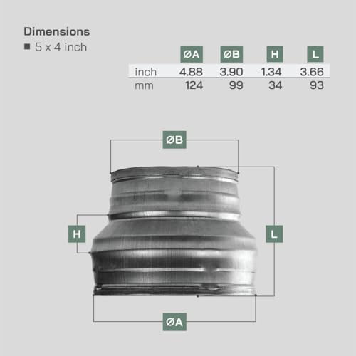 Vue 2 de Vent Systems Adaptateur Reducteur
