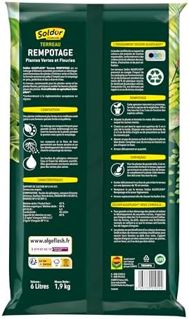 Vue 2 de Algoflash Terreau Rempotage Plantes