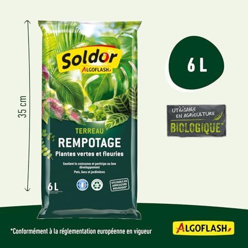 Vue 5 de Algoflash Terreau Rempotage Plantes