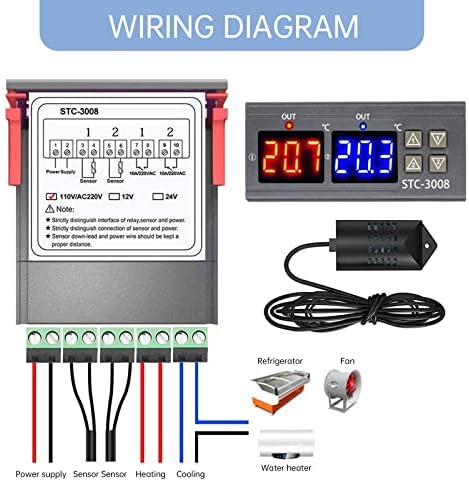 Vue 3 de Ruizhi Stc Numerique Temperature