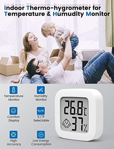 Vue 6 de Mini Thermometre Hygrometre Interieur
