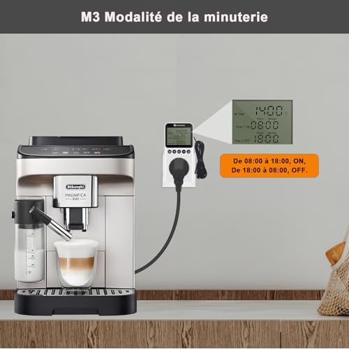 Vue 6 de Ketotek Prise Thermostat Journuit